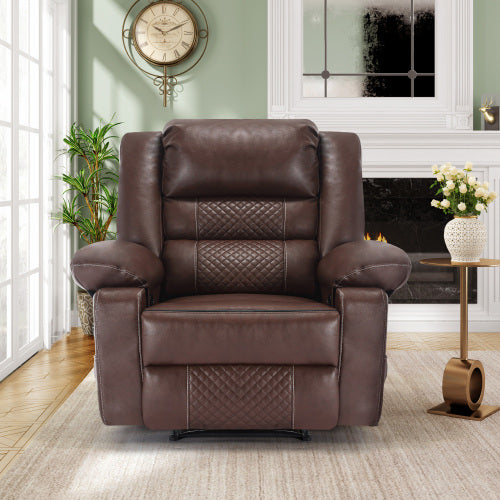 Dimakai Black Faux leather Upholstered Powered Reclining Massage chair with Lift Assistance