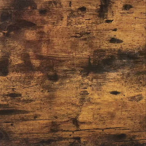 Dining Table Brown Modern MDF Adjustable Table, with Black Finish and Metal