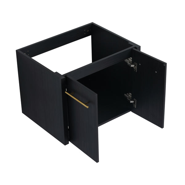 24 Inch Wall-mounted Bathroom Vanity (Only the Cabinet Body, No Top Sink)