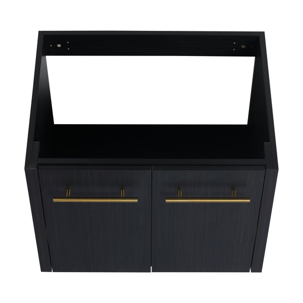 24 Inch Wall-mounted Bathroom Vanity (Only the Cabinet Body, No Top Sink)