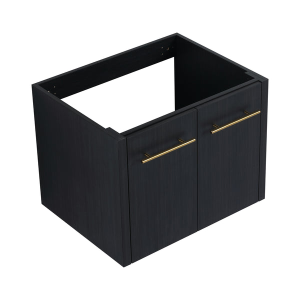 24 Inch Wall-mounted Bathroom Vanity (Only the Cabinet Body, No Top Sink)