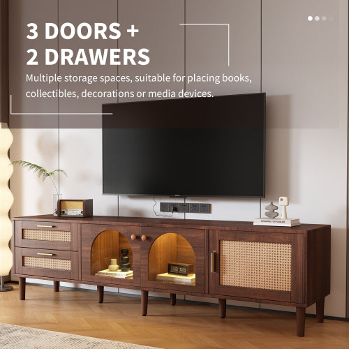 Dimakai Modern Contemporary Brown TV stand