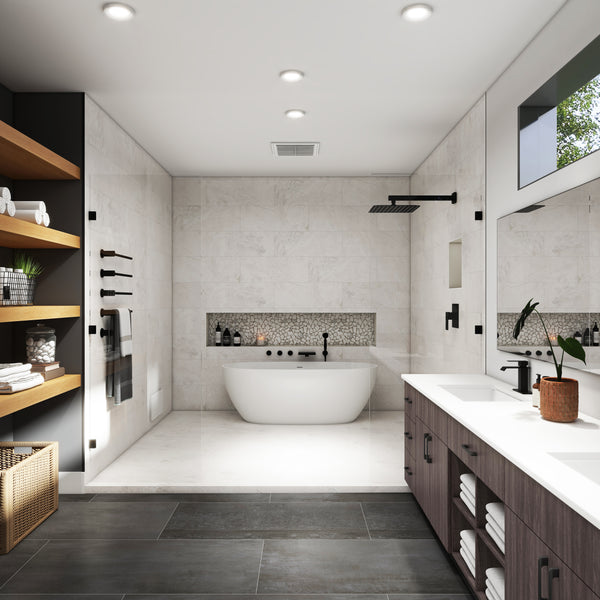 Single-Handle 1-Spray Pattern 10 in. with 1.8 GPM Wall Mount Square Shower Faucet in Brushed Nickel/Chrome/Matte Black (Valve Included)