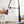 Stainless Steel Single Handle Pull Down Sprayer Kitchen Faucet with Water Supply Hoses in Matte Black with Brushed Gold