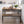 Dining Table Brown Modern MDF Adjustable Table, with Black Finish and Metal