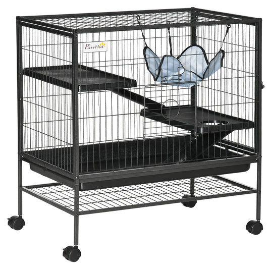 3-Tier Small Animal Cage Ferret Cage Large Chinchilla Cage