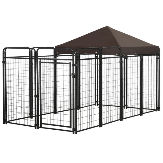 Dog Kennel Outdoor for Large and Medium Dogs 9.3ft x 4.6ft x 5.2ft