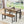 Dining Table Brown Modern MDF Adjustable Table, with Black Finish and Metal