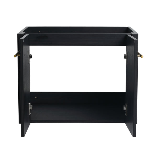 24 Inch Wall-mounted Bathroom Vanity (Only the Cabinet Body, No Top Sink)