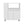 Dimakai White MDF Base with MDF Laminate Top Rolling Kitchen Island