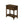 Dimakai 21.75 x 24.25 Inch Brown MDF Rectangular Midcentury End Table