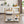 Dimakai White MDF Base with MDF Laminate Top Rolling Kitchen Cart