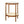 Dimakai 19.7 x 23.6 Inch Brown Glass Round Modern End Table with Storage