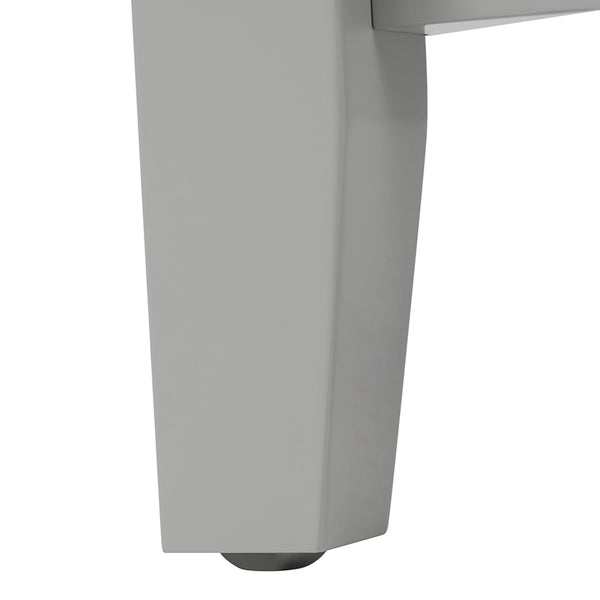 20" Bathroom Vanity with Sink, Bathroom Cabinet with Soft Closing Door, Storage Rack and Open Shelf, Grey/White