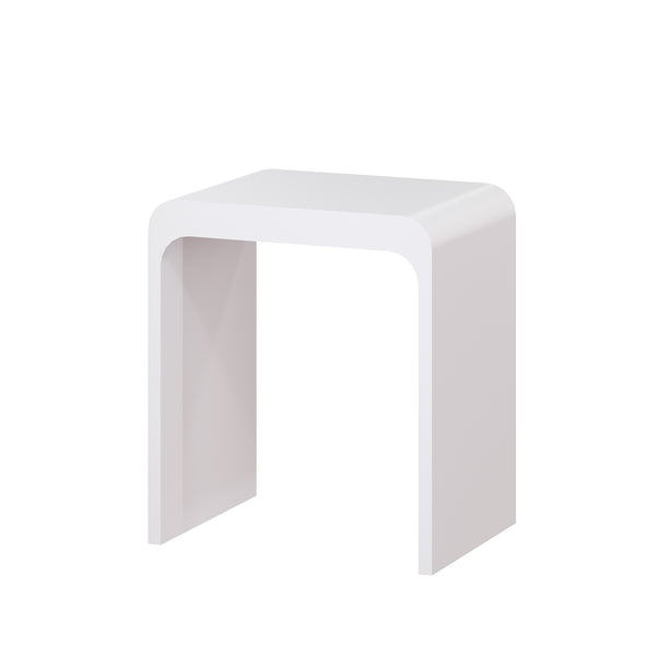 Solid Surface Bathroom Shower Stool with 1.77" Thickened Seat