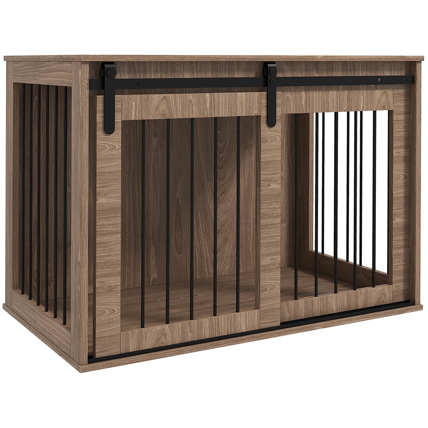 Dog Crate Furniture, End Table Dog Cage for Large Sized Dog, Dog Kennel Furniture for Indoor Use, 39inches x 23inches x 24inches, Walnut Brown