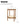 Dimakai 19.7 x 23.6 Inch Brown Glass Round Modern End Table with Storage